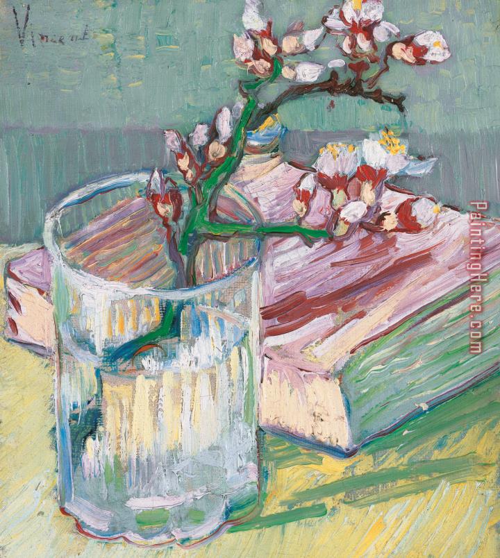 Vincent van Gogh Still Life A Flowering Almond Branch